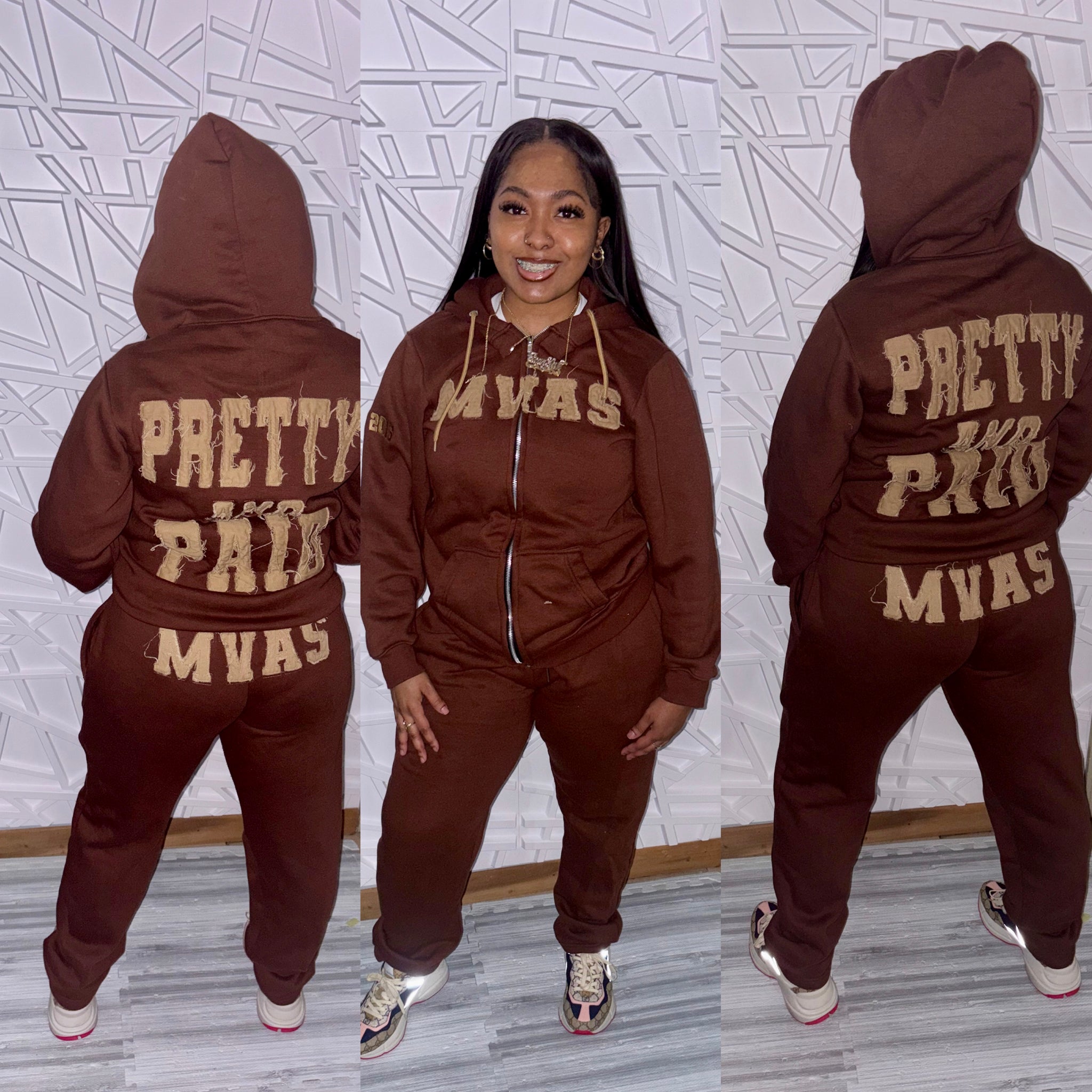 PRETTY & Paid (BROWN)