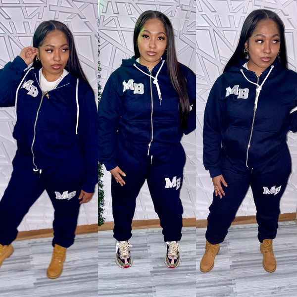 Cash Race Unisex Sweatsuit (Navy)