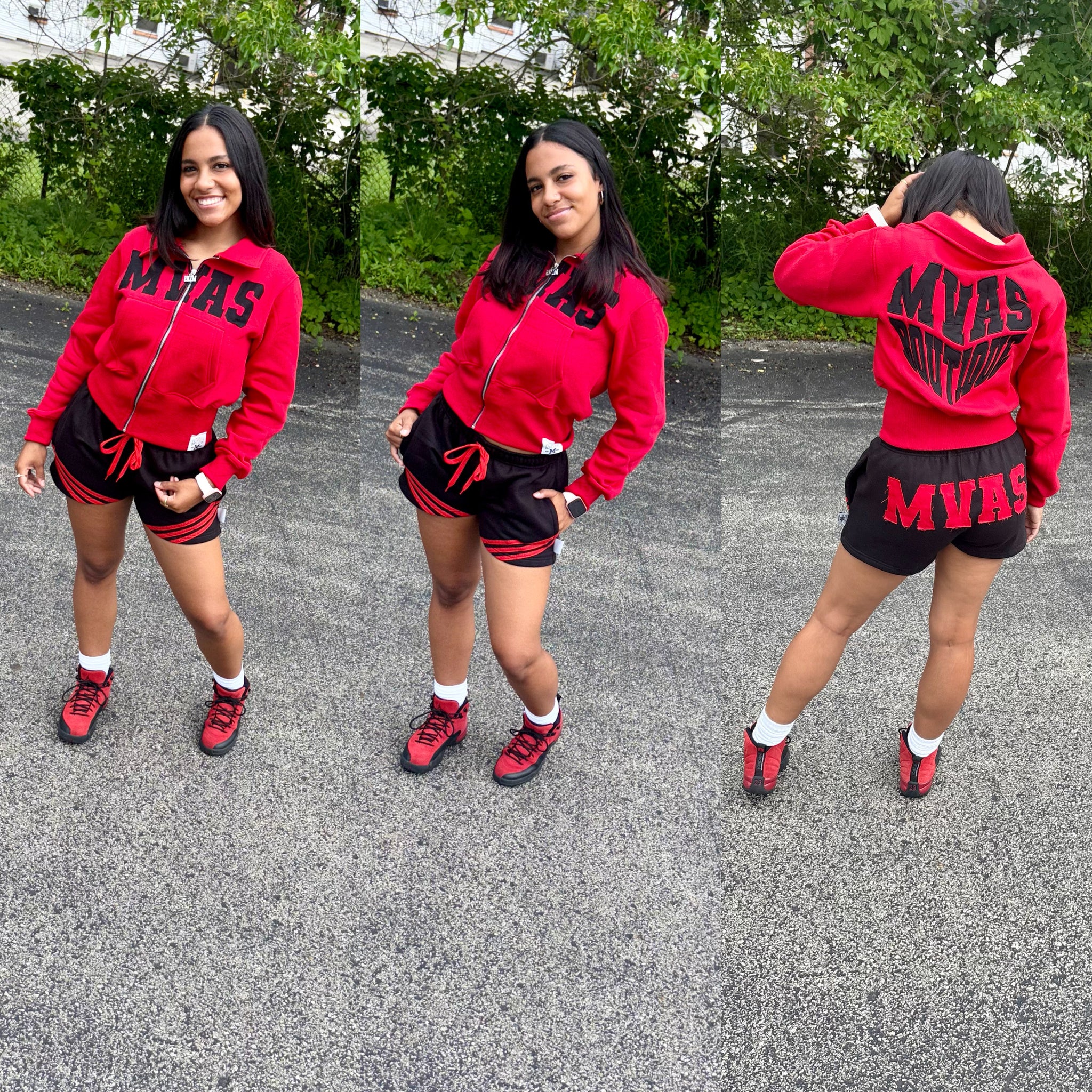Summer Breeze Set | Red & Black